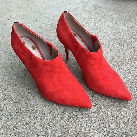 BODEN Low Cut Suede Bootie with High Heel Size 39 - Picture 7 of 16